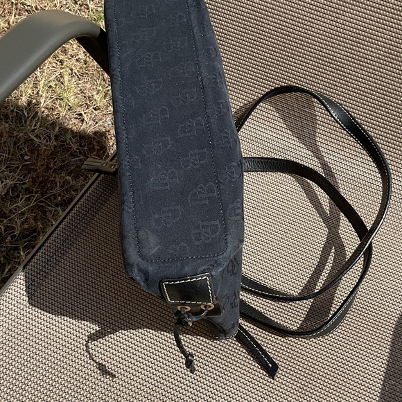 Dooney & Bourke Black Shoulder Bag with Gold Accents - Picture 4 of 7